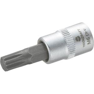 toolcraft M6 816075 Innen-Vielzahn (XZN) Steckschlüssel-Bit-Einsatz 6mm 1/4" (6.3 mm) C98743