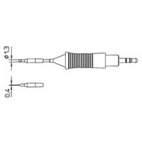 weller RTM 013 S Lötspitze Meißelform Spitzen-Größe 1.3mm Spitzen-Länge 19.0mm Inhalt 1St.