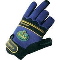 Handschuhe PRECISION blau / grau, 1 Paar Größe 7 (S)