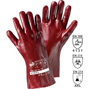 Handschuhe VINYL-35 rotbraun, VE 12 Paar Länge 35 cm