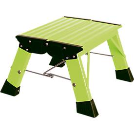 KRAUSE Inklapbare trap Treppy, 1 trede, groen