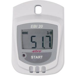 Ebro EBI 20-TH1 Multi-Datenlogger Messgröße Luftfeuchtigkeit, Temperatur -30 bis +70°C 0 bis 100% Q79599