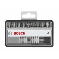 Bosch Schrauberbit-Set Robust Line L Extra-Hart, 18 + 1-teilig, 25 mm, Sicherh. Bits
