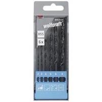 Wolfcraft 8453000 HSS Metaal-spiraalboorset 6-delig rollenwals Cilinderschacht 1 set