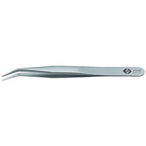 c.k. Bestückungspinzette SM115 SA Genutet, gebogen 30° 120mm