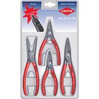 Knipex 00 20 03 SB 4tlg. binnen-/buiten-precisie-borgveertangen-Set 00 20 03 140, 180 mm, mm 12 - 25/19 - 60 mm Puntvorm Recht 685 g