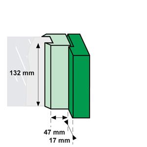 AXA Raamsluiting met nok drukknop afsluitbaar links opbouw F1 3320-61-91/6