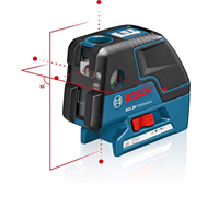 BOSCH Punktlaser GCL 25 + Schutztasche + 4 x 1,5-V-Batterien