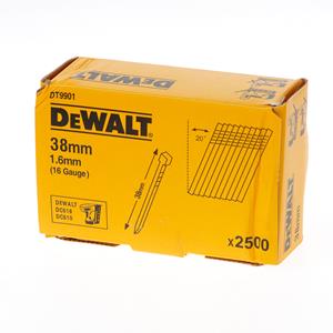 Dewalt Spijkers zonder kop gegalvaniseerd 38mm 16 Gauge 16mm 20° voor DC618 doos van 2500 spijkers