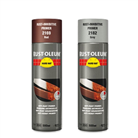 Rust-oleum - hard hat Rostschutzgrundierung - Grau 500ml, schnelltrocknendes Industrielack-Spray - Grau