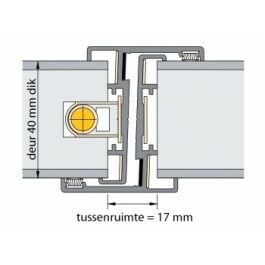 Deurnaald uitvoering 140/600u/2315mm rechts 40mm