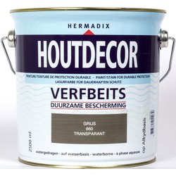 Hermadix Houtdecor 660 transparant grijs 2500 ml