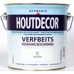 Hermadix Houtdecor 619 wit 2500 ml