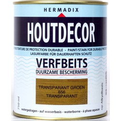 Hermadix Houtdecor 656 transparant groen 750 ml