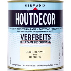 Hermadix Houtdecor 601 gebroken wit 750 ml