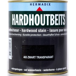 Hermadix Hardhoutbeits 465 zwart transparant 750 ml