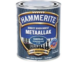 Hammerite metaallak donkerblauw hamerslag 250 ml