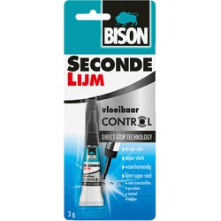 Bison secondelijm vloeibaar control 3 gram