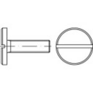 toolcraft Platkopschroeven M10 12 mm Sleuf DIN 921 Staal galvanisch verzinkt 100 stuks