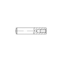 toolcraft Zylinderstift (Ø x L) 20mm x 60mm M10 Stahl 1St.