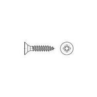 Verzonken schroeven 4.5 mm 25 mm Kruiskop Pozidriv 88097 RVS A2 1000 stuks