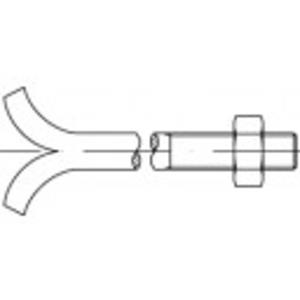 toolcraft Steinschrauben M30 320mm Außensechskant DIN 529 Stahl galvanisch verzinkt 1St.