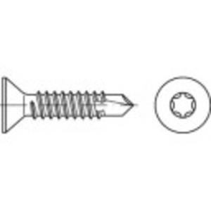 Zelfborende schroeven 6.3 mm 22 mm Torx DIN 7504 Staal galvanisch verzinkt 250 stuks toolcraft 141580