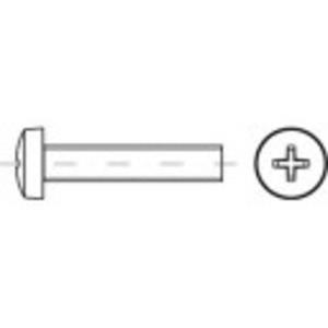 toolcraft 145884 Lenskopschroeven M2 6 mm Kruiskop Phillips DIN 7985 Staal Galvanisch verzinkt 200 stuk(s)