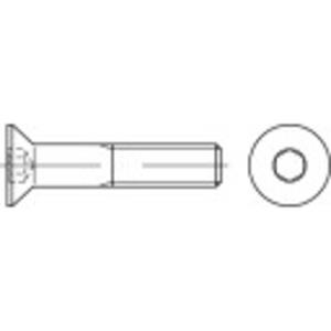 toolcraft Verzonken schroeven M6 12 mm Binnenzeskant (inbus) ISO 10642 Staal galvanisch verzinkt 100 stuks