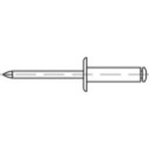 toolcraft Offene Blindniete (Ø x L) 3.2mm x 16mm Aluminium Stahl 500St.