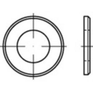 Onderlegringen Binnendiameter: 21 mm ISO 7090 RVS A4 50 stuks