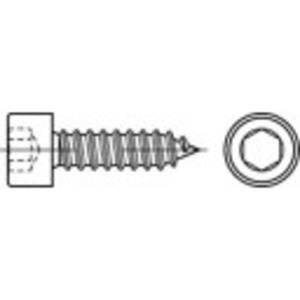 Cilinder plaatschroeven 5.5 mm 60 mm Binnenzeskant (inbus) 88312 RVS A2 200 stuks