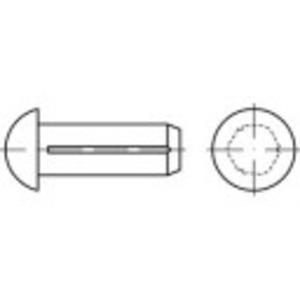 Gegroefde halfronde nagels DIN 1476 12 mm Roestvrij staal A2 100 stuks