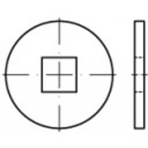 toolcraft 107033 Onderlegringen Binnendiameter: 6.6 mm DIN 440 Staal galvanisch verzinkt 100 stuks