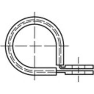 toolcraft Schellen 15mm Stahl galvanisch verzinkt 100St.