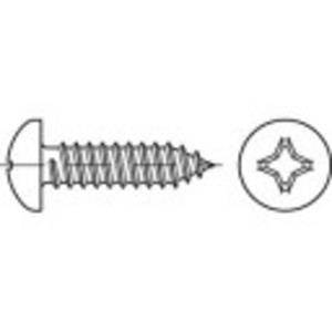 Cilinderkop schroeven 3.5 mm 19 mm Kruiskop Philips DIN 7981 Staal galvanisch verzinkt 100 stuks toolcraft 144980