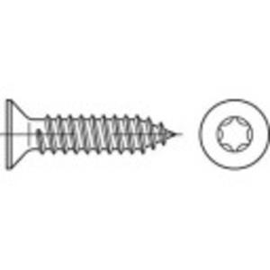 Verzonken plaatschroeven 4.8 mm 9.5 mm Torx ISO 14586 Staal galvanisch verzinkt 500 stuks toolcraft 149638