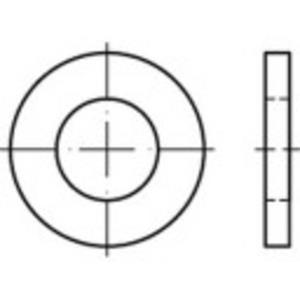 toolcraft 135781 Onderlegringen Binnendiameter: 12 mm DIN 1440 Staal galvanisch verzinkt 100 stuks