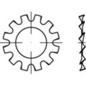 toolcraft Zahnscheiben Innen-Durchmesser: 17mm DIN 6797 Edelstahl 50St.