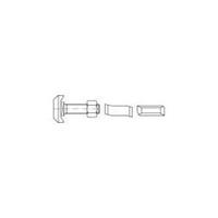 Hamerkopbouten M20 55 mm 88950 RVS A4 10 stuks