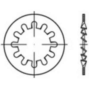 toolcraft Zahnscheiben Innen-Durchmesser: 6.4mm DIN 6797 Federstahl 500St.