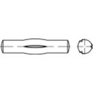 toolcraft Gegroefde paspennen 16 mm 100 stuks