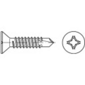 Zelfborende schroeven 4.8 mm 25 mm Kruiskop Philips DIN 7504 Staal galvanisch verzinkt 500 stuks toolcraft 141511