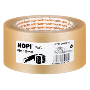 NOPI Verpackungsklebeband aus PVC, 50 mm x 66 m, transparent