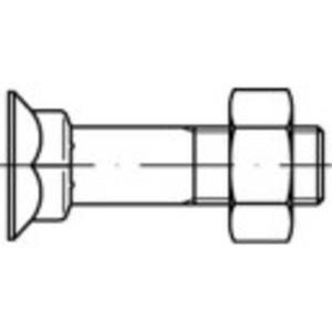 toolcraft Verzonken schroeven met vierkante hals M10 45 mm Buitenzeskant (inbus) DIN 608 Staal 100 stuks