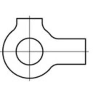toolcraft Unterlegscheiben mit 2 Lappen Innen-Durchmesser: 5.3mm DIN 463 Edelstahl A4 25St.