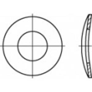 toolcraft 105889 Veerschijven Binnendiameter: 6.4 mm DIN 137 Verenstaal 100 stuks