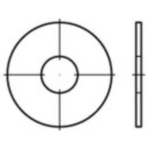 Spatbordschijven Binnendiameter: 12.5 mm RVS A2 100 stuks