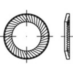 Grendeltandschijven Binnendiameter: 5 mm Verenstaal verzinkt 250 stuks