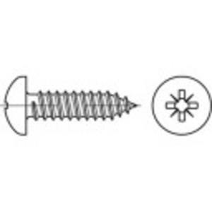 Cilinderkop schroeven 5.5 mm 25 mm Kruiskop Pozidriv ISO 7049 Staal galvanisch verzinkt 100 stuks toolcraft 147657